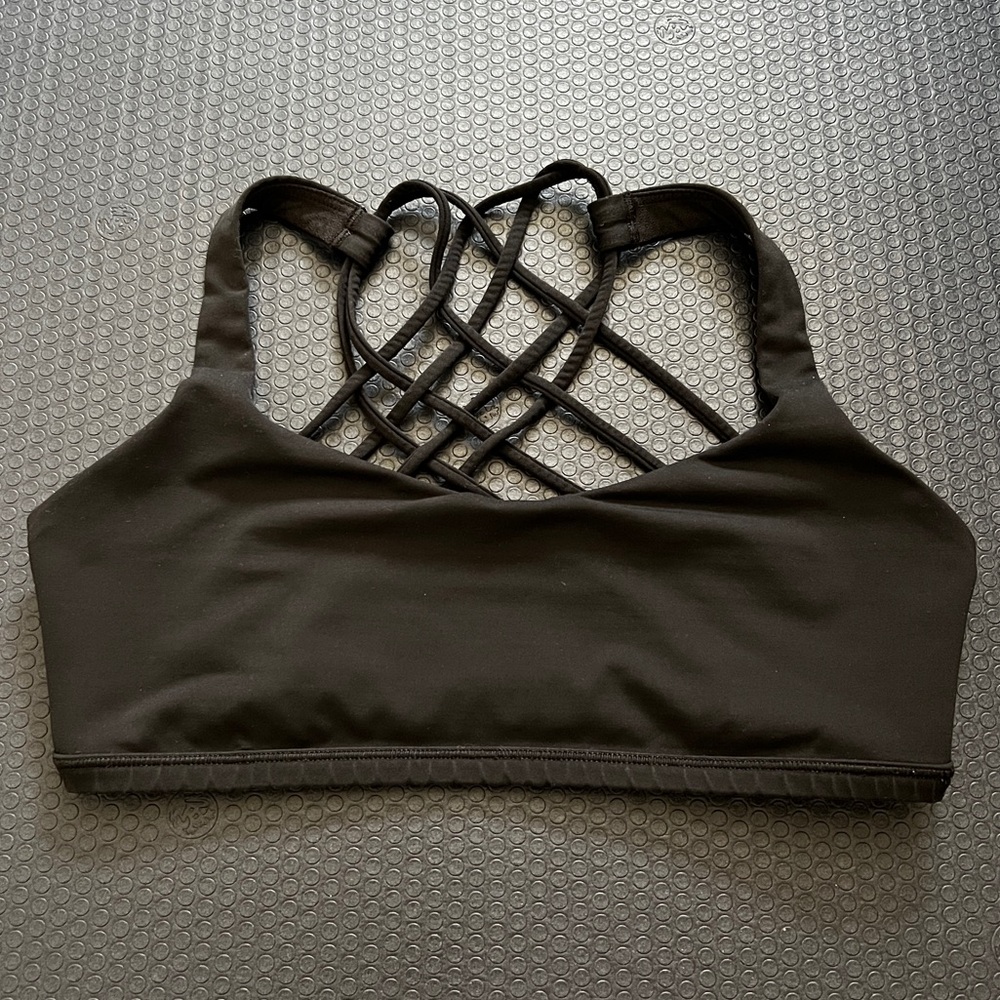 lululemon athletica Black Strappy Back Sports Bra
